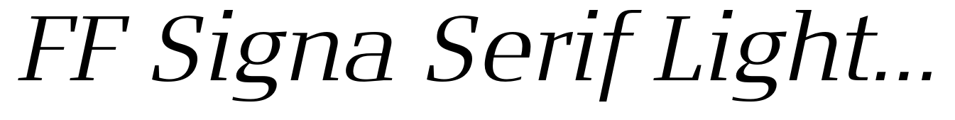 FF Signa Serif Light Italic